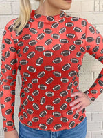 Game Day Mesh Sheer Long Sleeve Top