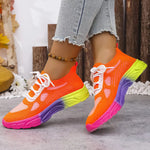 Lace Up Round Toe Sneakers