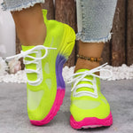 Lace Up Round Toe Sneakers