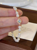 Pearl Clover Charm Bracelet