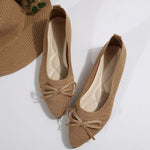 Bow Point Toe Flats Slip-Ons