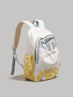 Color Block Drawstring Backpack Bag
