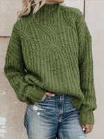 Full Size Turtleneck Long Sleeve Sweater Plus Size