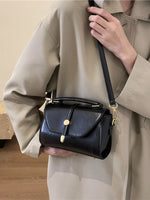 Leather Top Handle Crossbody Bag