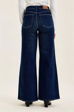 Judy Blue High-Waisted Wide-Leg Dark Wash Jeans