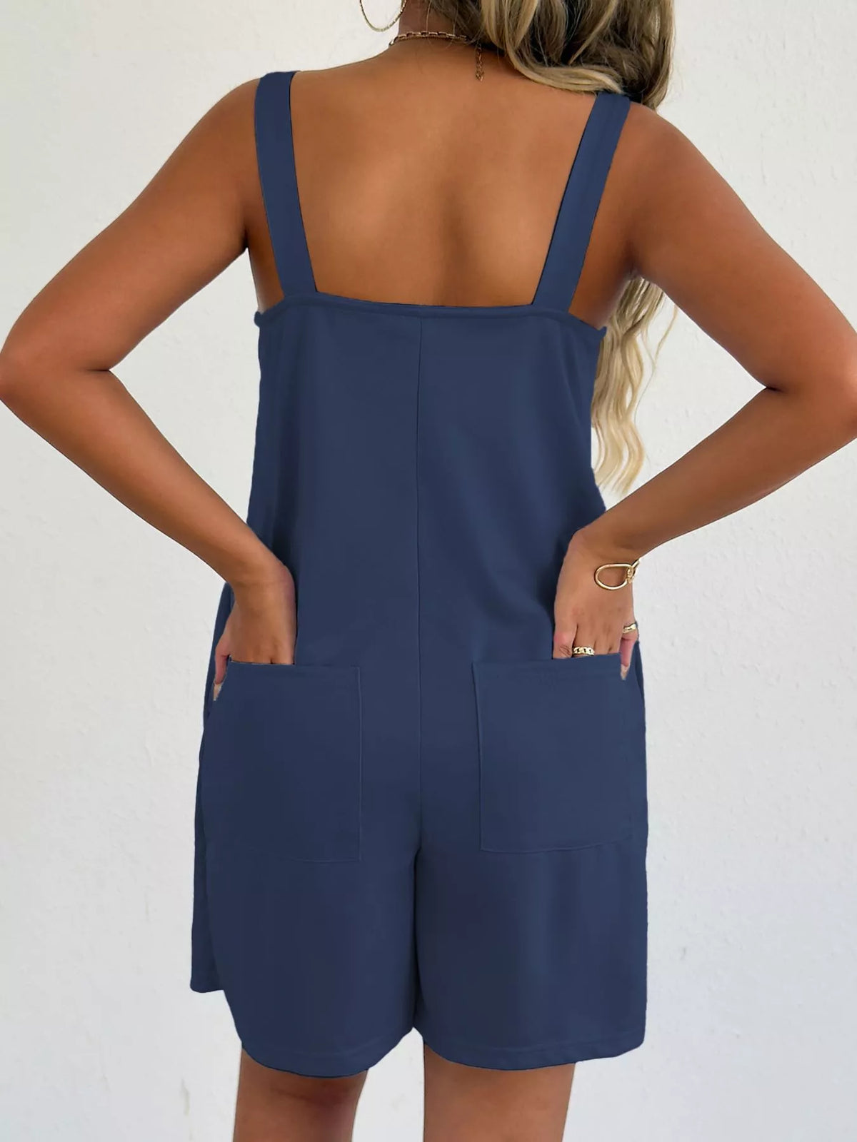 Sweetheart Neck Wide Strap Romper