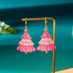 Christmas Tree Dangle Earrings