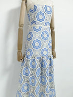 Lace Sleeveless Tiered Midi Dress