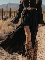 Full Size Lace Detail Long Sleeve Maxi Dress Plus Size