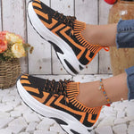 Round Toe Platform Sneakers