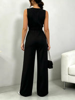 Sleeveless Wide Leg Jumpsuit