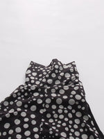 Halter Neck Polka Dot Maxi Dress