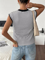 Classic Striped Crew Neck T-Shirt