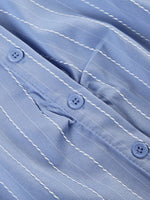 Striped Button-Down Collared Neck Shirt