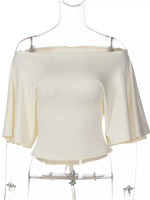 Boat Neck Short Sleeve T-Shirt