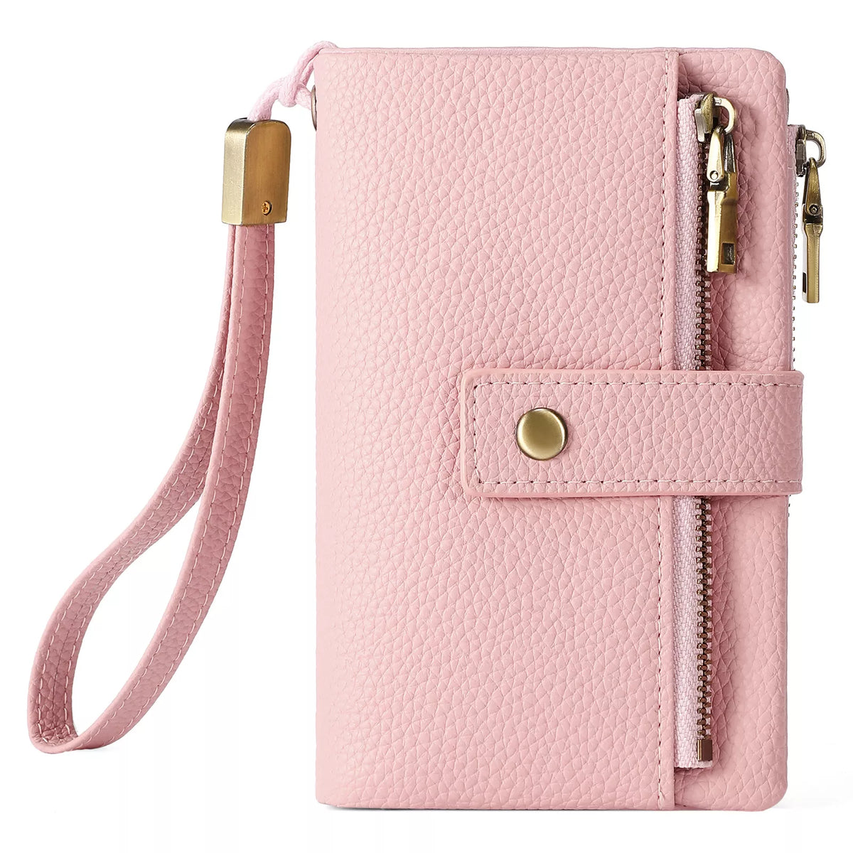 Solid Color Leather Wallet