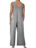 Sleeveless Wide Leg Casual Jumpsuit