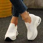 Breathable Mesh Platform Sneakers