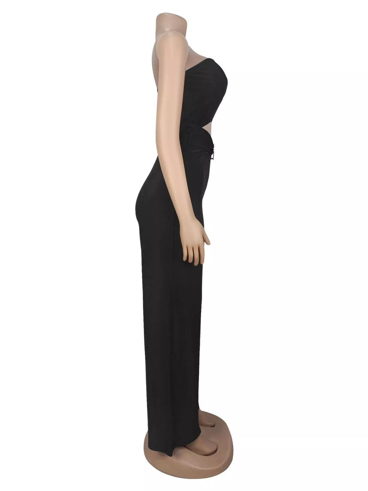 Strapless Cut-out Wide-Leg Jumpsuit