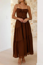 Ruched Smocked Back Cami Dress