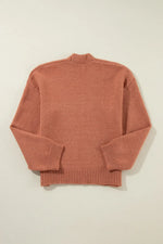 Slit Open Front Dropped Shoulder Cardigan