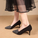 Point Toe Suede Pumps