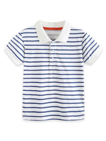 Children's Striped Short Sleeve Polo Shirt