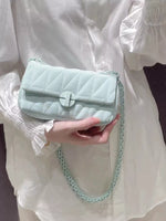 Quilted Flap Chain Crossbody Bag