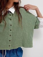 Button Down Half Sleeve Shirt