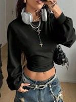 Long Sleeve Cropped T-Shirt