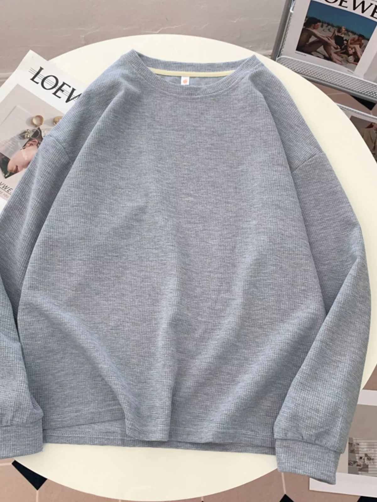 Crew Neck Long Sleeve Sweatshirt