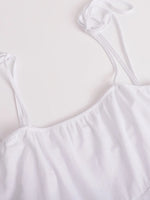 Ruffle Layered Tie Shoulder Cami Dress