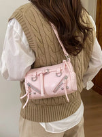 Adjustable Strap Leather Shoulder Bag