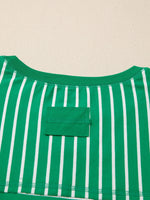 Striped Short Sleeve Relaxed-Fit T-Shirt