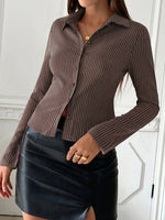 Striped Button Up Long Sleeve Shirt