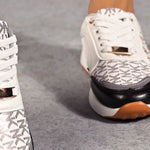 Lace Up Round Toe Sneakers