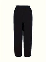 Elastic Waist Pants with Pockets
