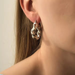 Textured Hoop Earrings