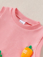 Children's Carrot Sleeveless Top & Shorts Set