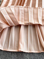Halter Neck Pleated Maxi Dress