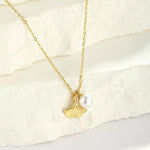 Pearl & Shell Pendant Necklace
