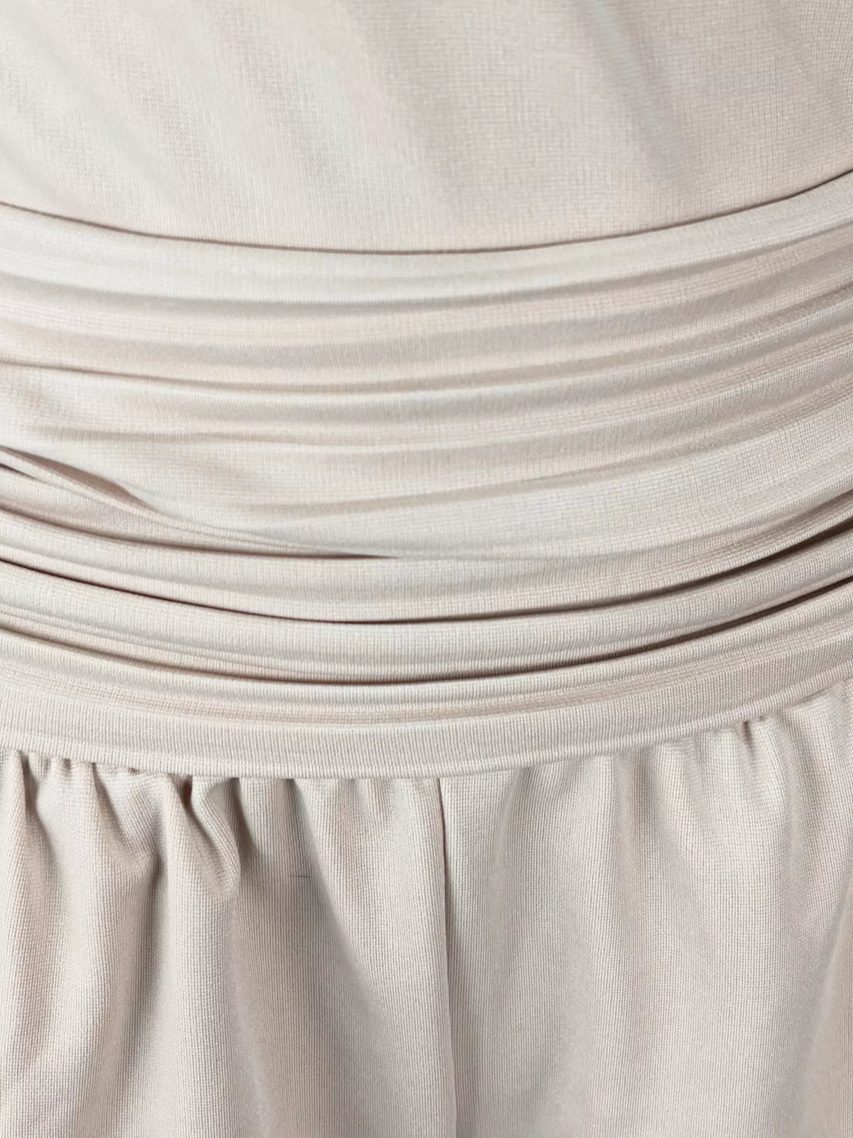 Cold Shoulder Ruched Waist Wide-Leg Jumpsuit