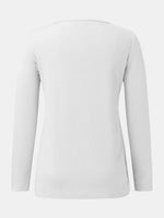 Full Size Scoop Neck Long Sleeve T-Shirt
