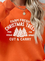 Round Neck Graphic Long Sleeve Sweatshirt