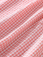 Children's Smocked Plaid Ruffle Sleeve Dress