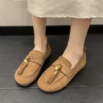Tassel Round Toe Slip-Ons