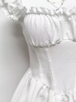 Ruffle Trimmed Layered Mini Dress