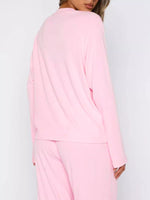 Relaxed Fit Long Sleeve Top and Pants Set