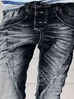 Full Size Washed Button-Fly Jeans Plus Size