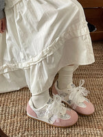 Vintage Lace Ribbon Sneakers